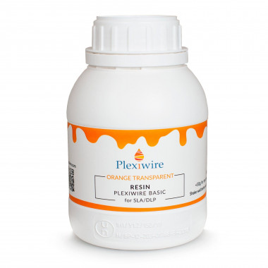 Fotopolimer rezin Plexiwire basic 0.5kg portocaliu transparent