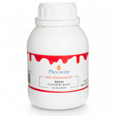 Fotopolimer rezin Plexiwire basic 0.5kg roșu transparent